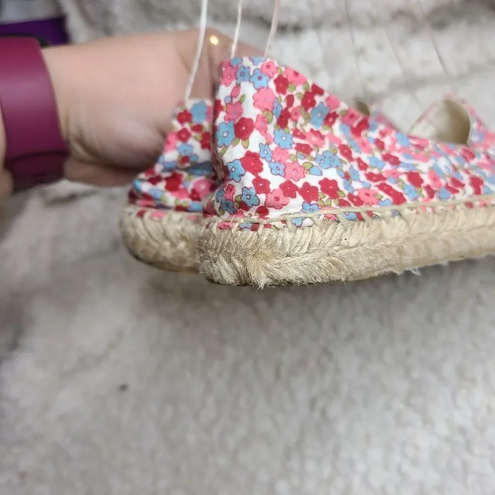 Sam Edelman Verona Multi Floral‎ Espadrille Women's sz 6.5